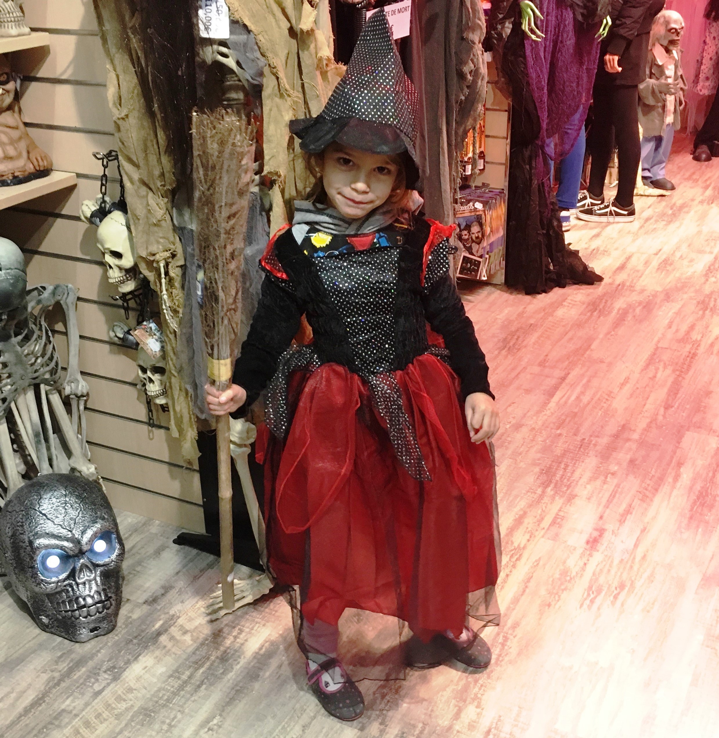 robe rouge halloween