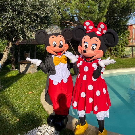 Animation avec les mascottes Mickey et Minnie à Lyon - Animation Thème Disney