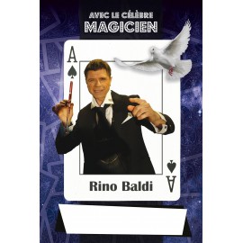 Affiche du magicien Rino Baldi à Lyon